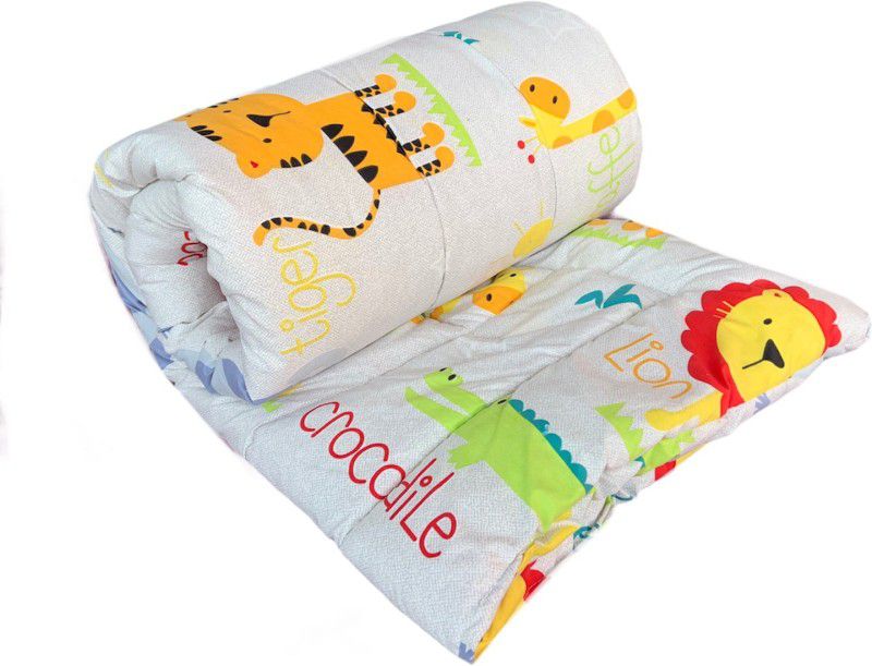 PWI Cartoon Single Crib Baby Blanket for AC Room  (Polyester, Tiger)