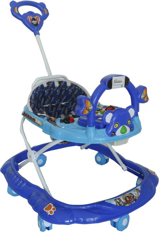 evohome Musical 3-in-1 Walker With Parent Rod  (Blue)