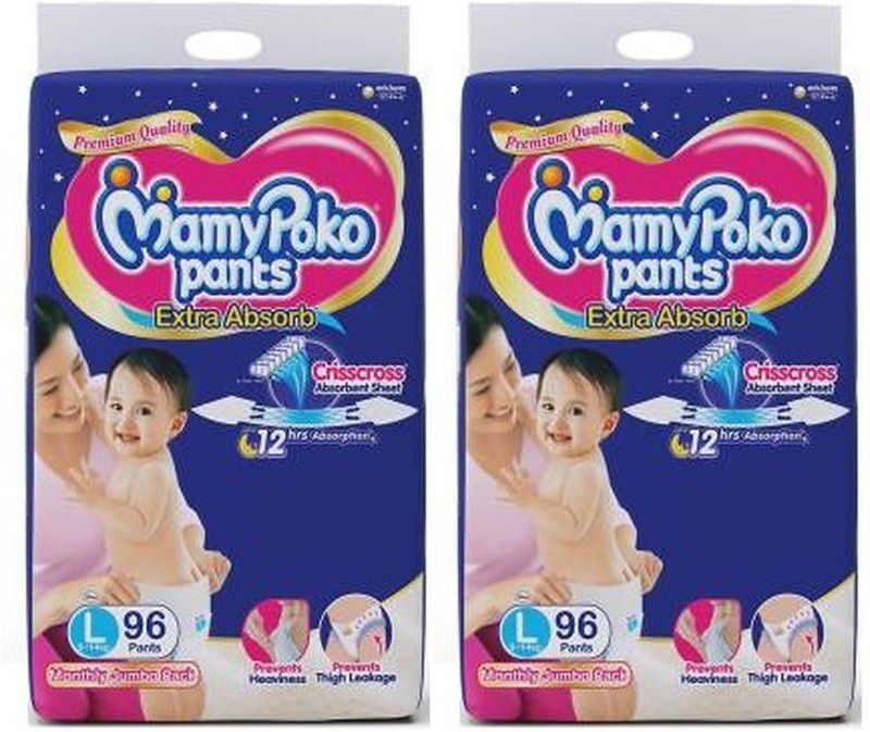 MamyPoko L96+96 Extra Absorb Diapers - L  (2 Pieces)
