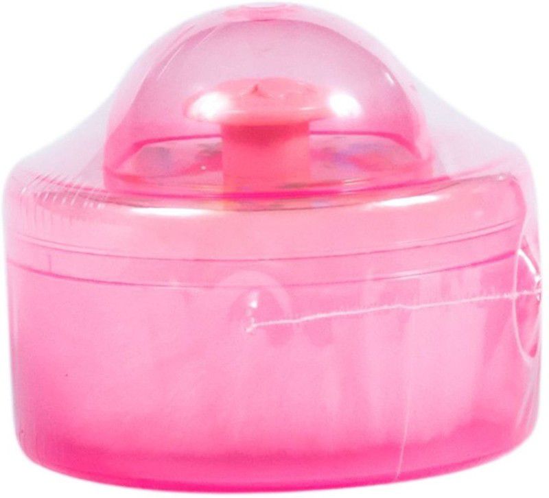 blue c baby care BABY SOFT TALCUM POWDER CASE PUFF SPONGE PLUSH CONTAINER BOX  (Pink)