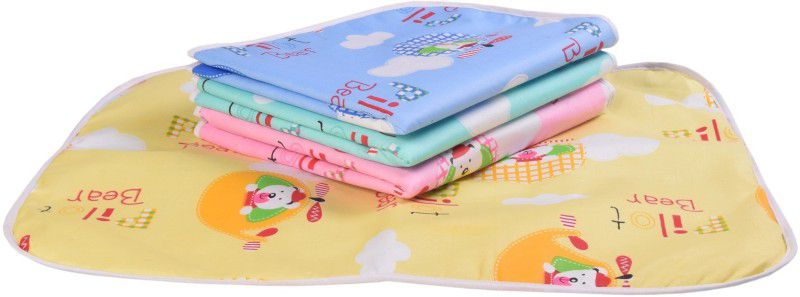 RBC RIYA R Cotton Baby Bed Protecting Mat  (Multicolor, Medium, Pack of 4)