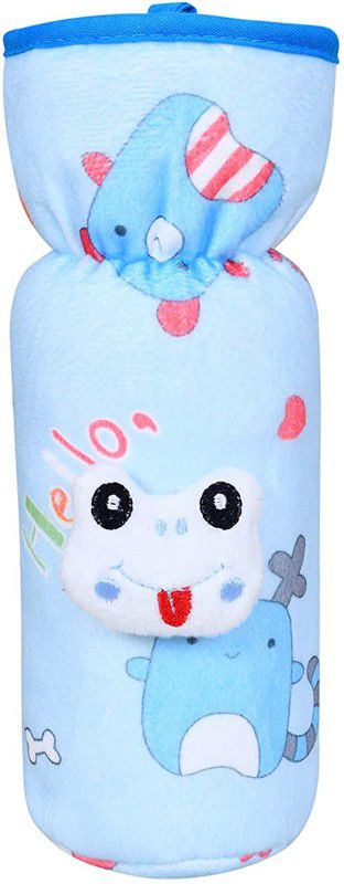 Newborn Baby Collection Soft Plush Stretchable Baby Feeding Bottle Cover (Blue, 240ml/8OZ)  (Blue)