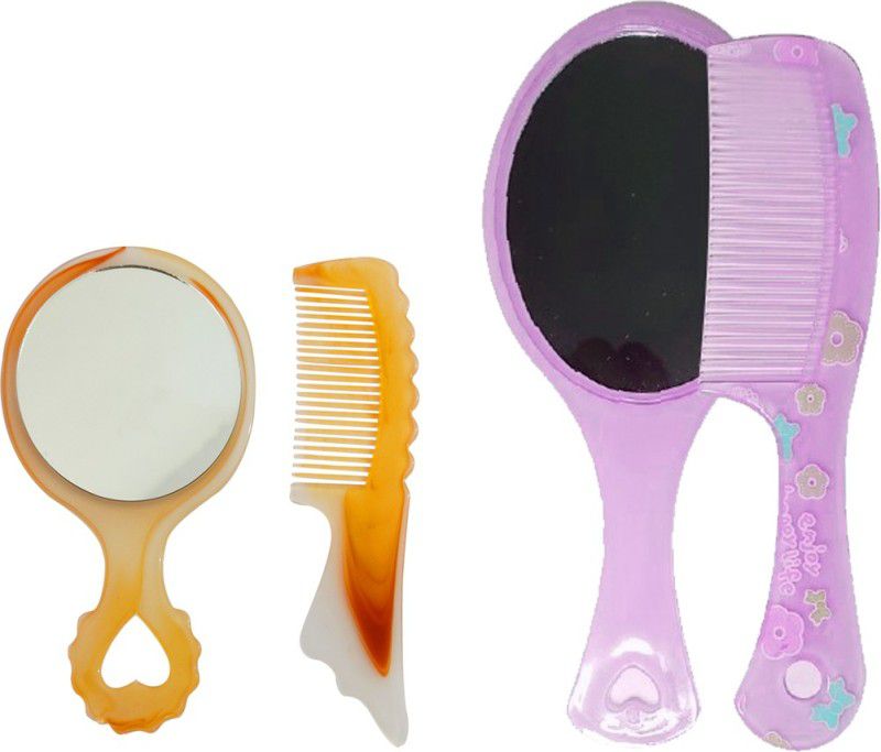 madera Baby Mirror & Comb Set Of 1 & Mirror With Comb Set Of 1