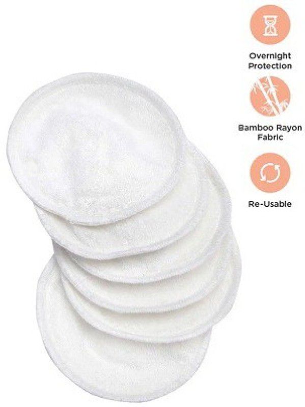 MeeMee Reusable Absorbent Maternity Breast Pads, 6 Pieces Nursing Breast Pad  (Pack of 6)