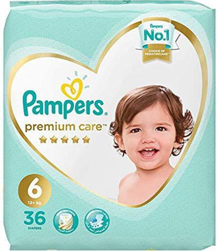 Pampers Pamper Premium Baby Care Diapers (13+ kg) 36pcs Pack - XXL  (36 Pieces)