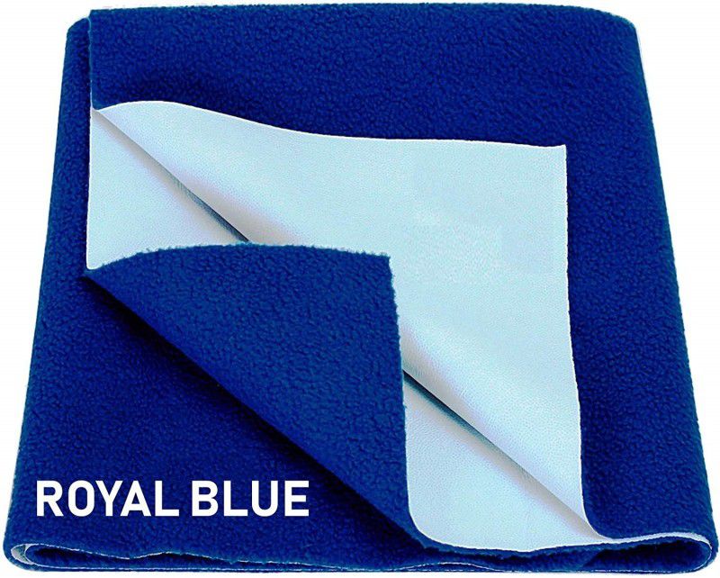 Keviv Cotton Baby Bed Protecting Mat  (Royal Blue, Large)
