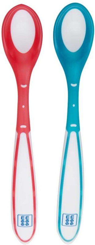 MeeMee Heat Sensor Baby Spoon (Multicolor) - Silicone  (Multicolor)