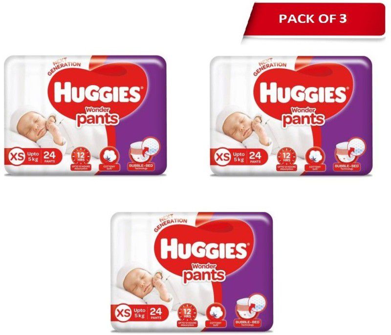 Huggies wonder pants diapers - XS  (72 Pieces)