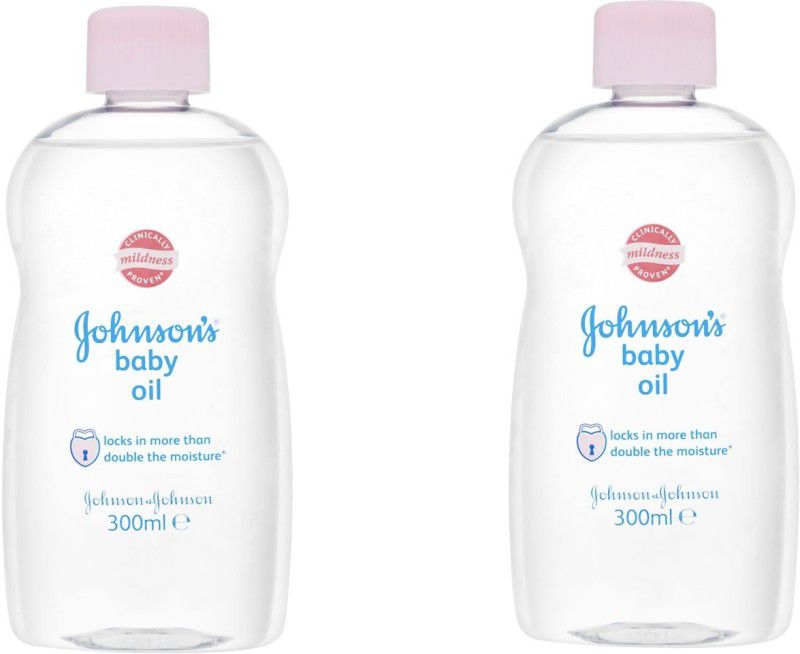 JOHNSON'S Baby Oil ( Pack of 2 )  (600 ml)