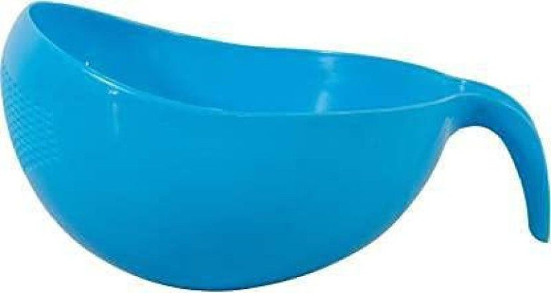KRIVA Plastic Bowl Thick Drain Basket with Handle for Rice,Vegetable & Fruit - PLASTIC  (Blue)