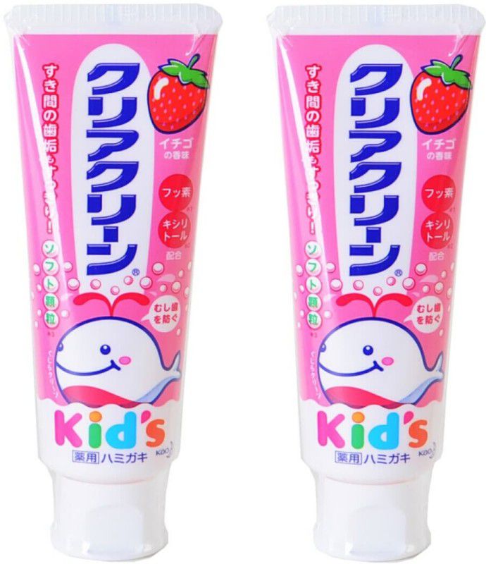 Kao Children#s toothpaste xylitol fluorocarbon Toothpaste  (70 g, Pack of 2)