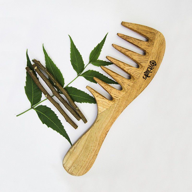Itish Neem wood comb keep dandruff away