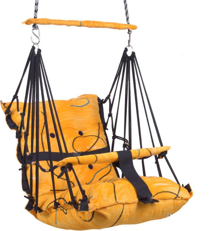 Windson Craft Swing for Kids Baby's Children 1-6 Years with Safety Belt |Limbu Orange| Swings  (Multicolor)