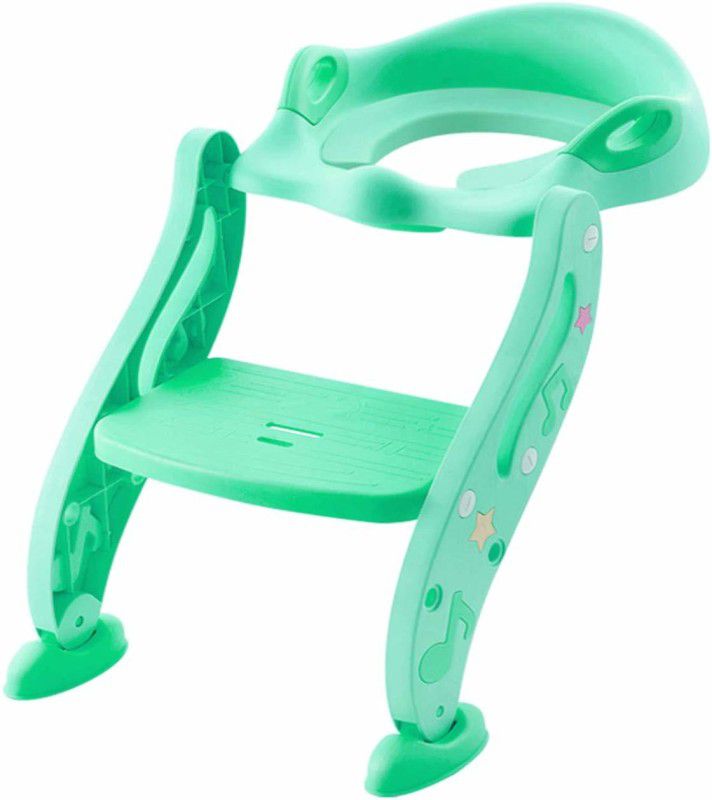 IRIS Potty Training Seat for Potty Training Step Trainer Ladder Toilet Potty Seat  (Green)
