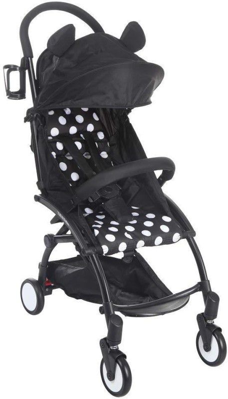 Tiffy & Toffee Portable Clever Stroller - for Baby|Kids|Infants|New Born|Boy|Girl of 0 to 3 Years (Black) . Stroller  (3, Black)