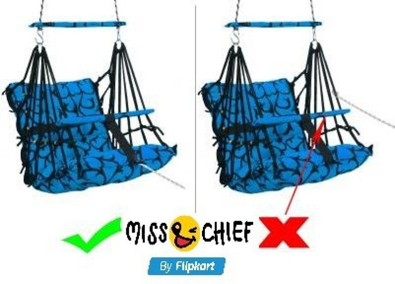 Miss & Chief by Flipkart Cotton Swing Chair for Kids Baby's Children Folding and Washable1-6 Years Bouncer  (Blue)