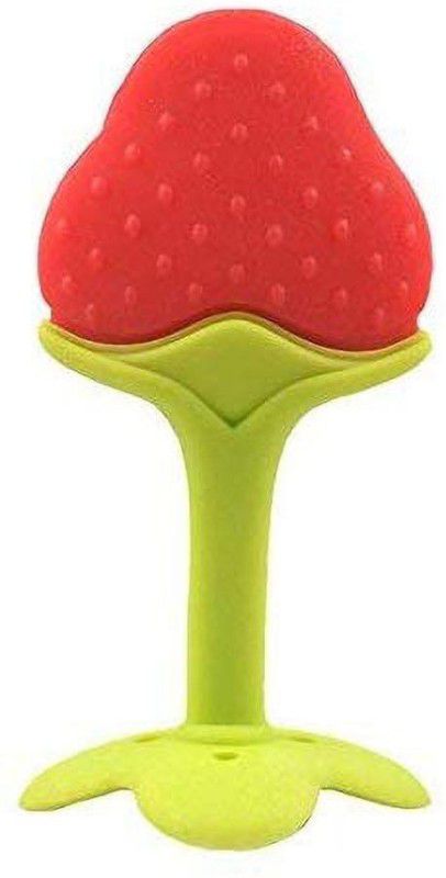 REVOLTEK Baby BPA Free Red Candy Shape Food Nibbler/Feeder/Silicon Dental Care Teether or Fruit Teether Age 6 - 12 months Teether (red) Teether  (Red, Green)