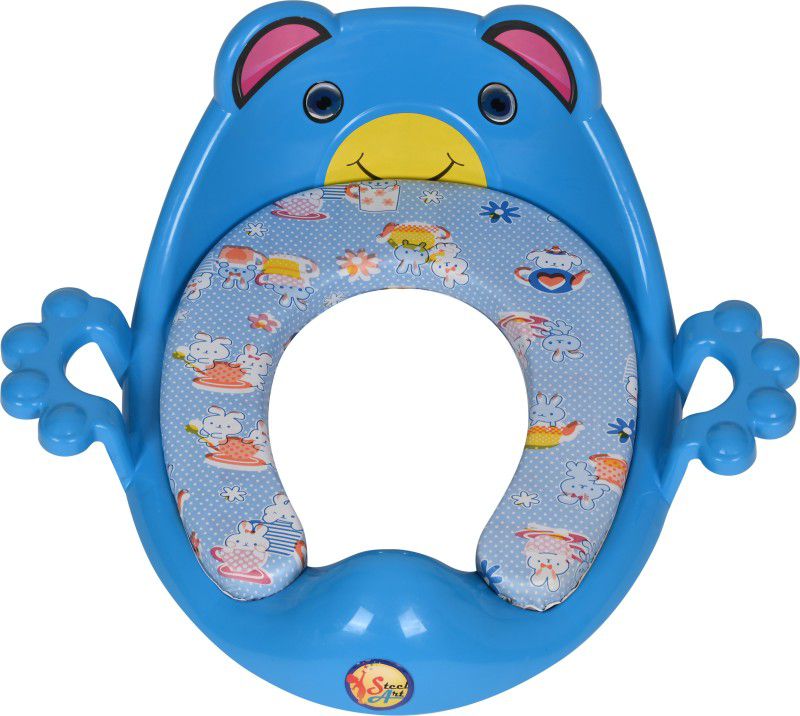 STEEL ART HUB Comfortable Potty Trainer Seat for Baby With Soft Handle And Soft Cushion Potty Seat  (Blue)