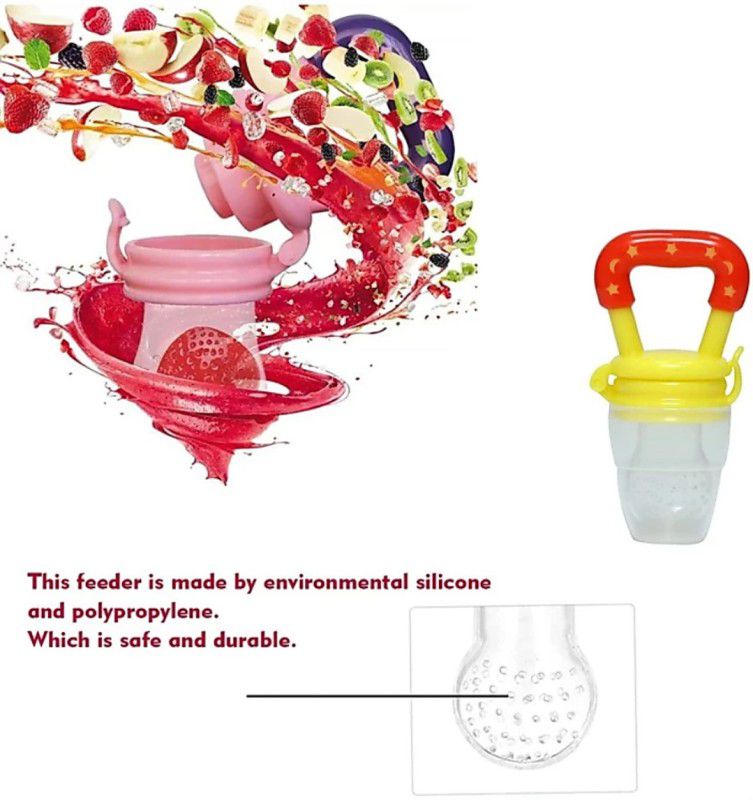 TEDRED Fruit and food feeding nipple for babies multicolor Feeder  (Multicolor)