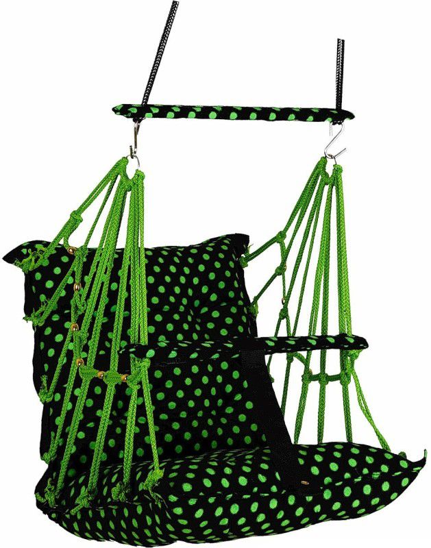 Toytoria Cotton Baby Swing 1 to 6 Year Folding & Washable With Safety Belt baby chair Swings  (Green)