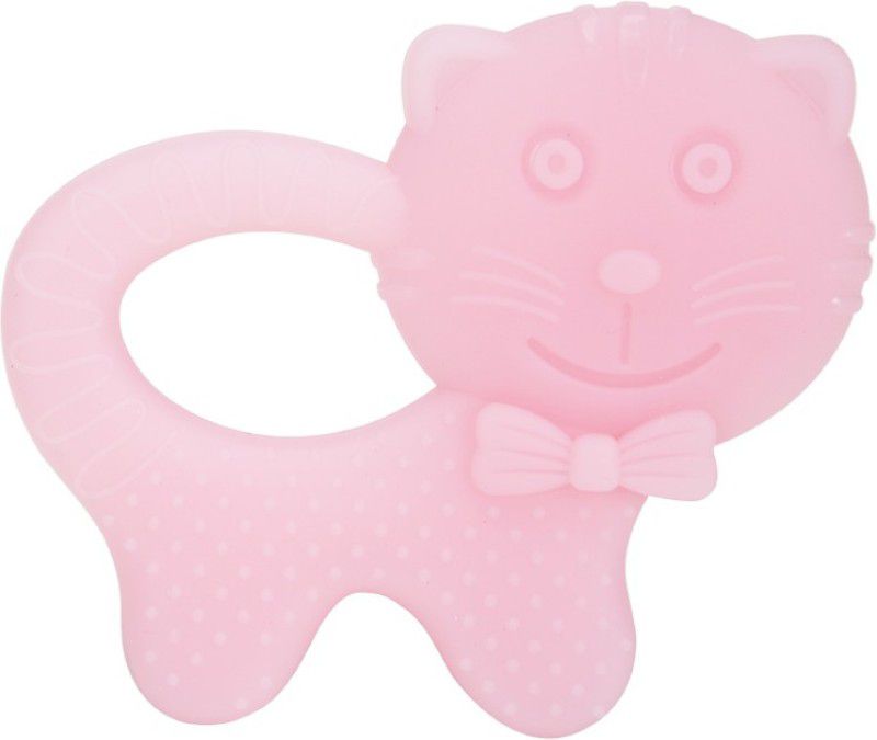 MeeMee Multi-Textured Silicone Teether(Pink) Teether  (Pink)