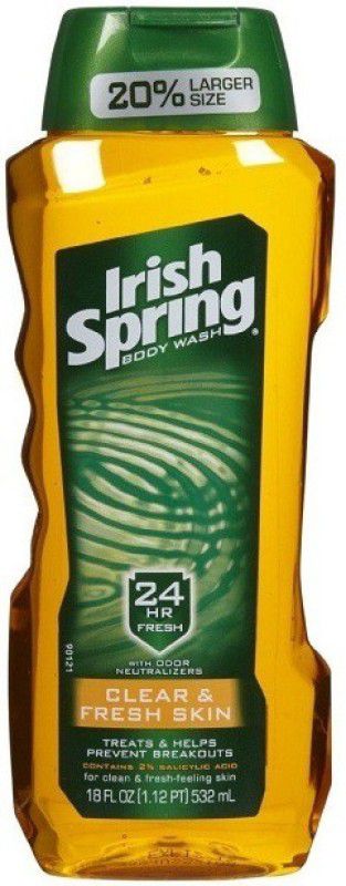 Irish Spring Clear and Fresh Skin  (532 ml)