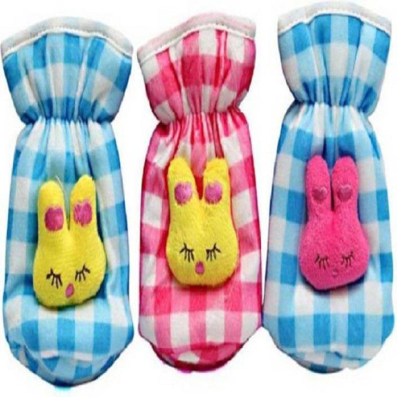 Chote Janab Baby Cotton Good Quality With Soft And Attractive Fancy Cartoon Pouch Bottle Cover Cotton  (Multicolor)