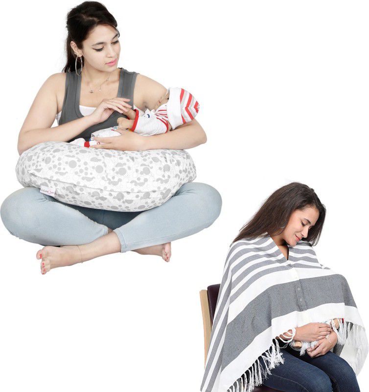 Lula Mom Nursing shawl and Breastfeeding Pillow
