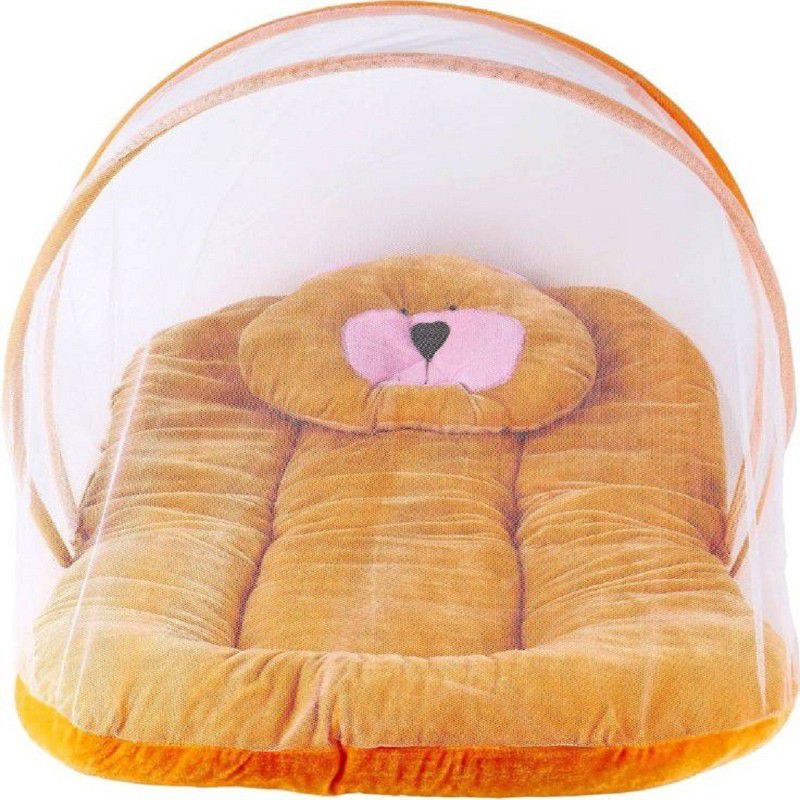 Chote Janab Cotton Infants Washable Baby Bed Mosquito Net Mosquito Net  (Brown, Tent)