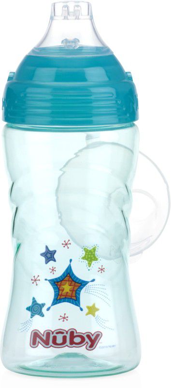NUBY SIP-IT Sport sipper with spout for your kids (Turquoise)- 12oz 360ml  (Turquoise)