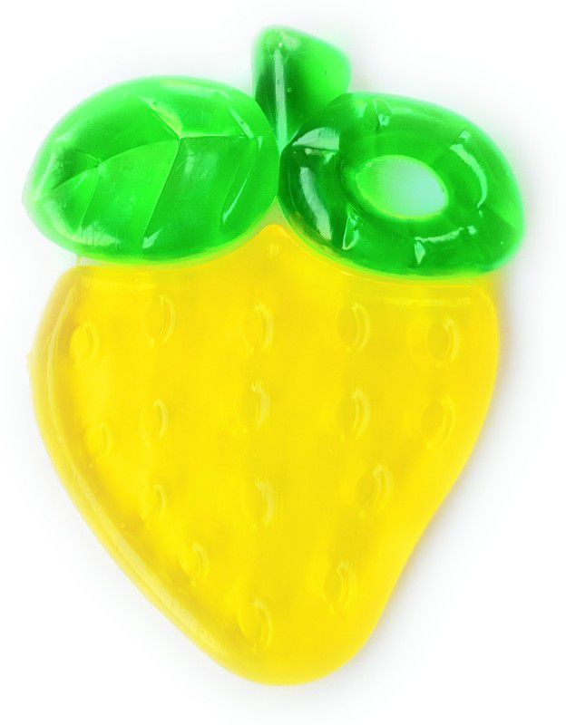 SpreeZ Flower baby Water Filled Toy Teether - YELLOW MANGO Shape Teether  (Yellow)