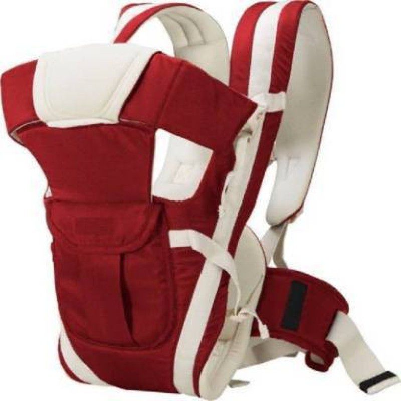 GOBS Baby Carrier 4 in 1 Bag Adjustable Baby Carrier Kids Facing In and Out Position Baby Carrier  (Maroon, Front carry facing out)