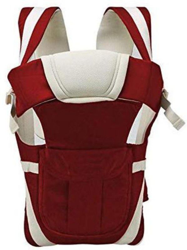 MadSan Baby Carrier Bag/Adjustable Hands Free 4 in 1 Baby/Baby sefty Belt/Child Safety Strip/Baby Sling Carrier Bag/Baby Back Baby Carrier  (Cherry Red, Front Carry facing in)