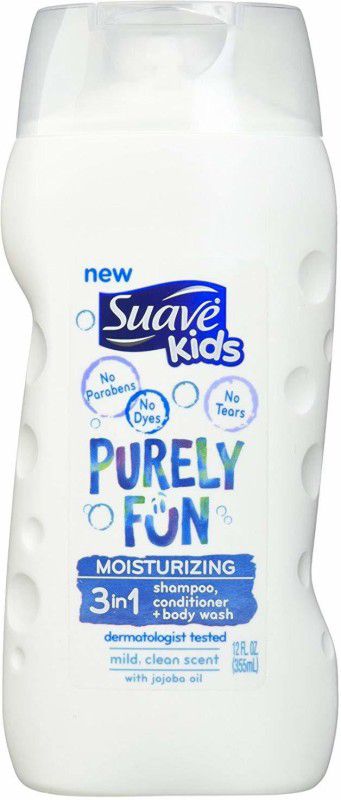 Suave Kids Purely Fun 3-in-1 Shampoo, Conditioner and Body Wash  (355 ml)