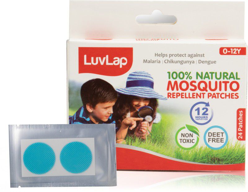 LuvLap 100% Natural Anti Mosquito Patches, Safe for 0-12 Years - 24 Patches  (24 Patches)