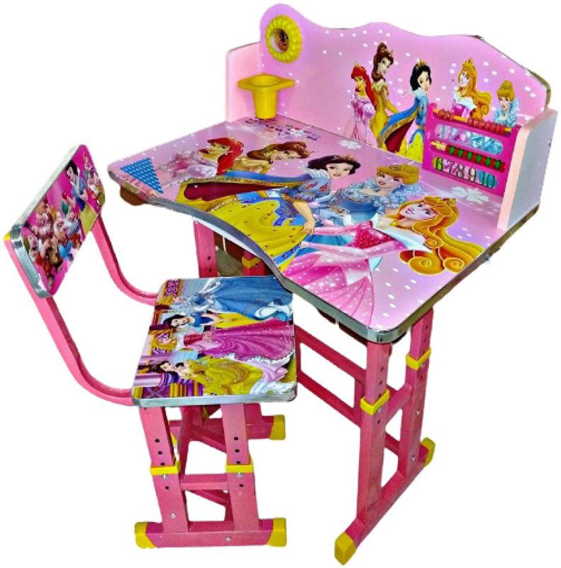 TOBY Pair of two (2) ,1 baby desk and 1 kids study table chair set  (Pink)