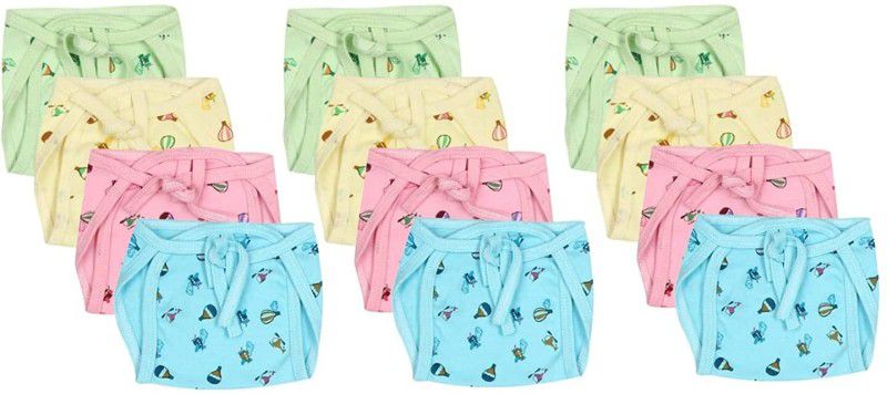 Xy Decor New Born Baby's Hosiery Cotton Diapers/Nappy- PACK OF 12 (0-6 Months), SS-01