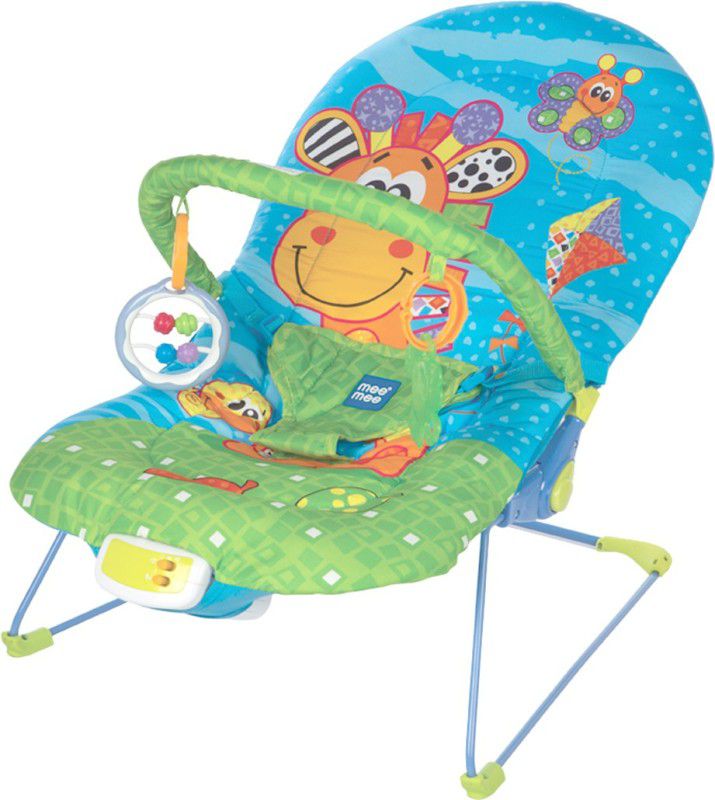 MeeMee Vibrating & Soothing Baby Bouncer (Light Blue) Bouncer  (Blue)