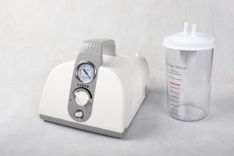 RKS Portable Phlegm Suction Machine with 1000 ml Jar Portable Respiratory Pump Manual Nasal Aspirator  (White)