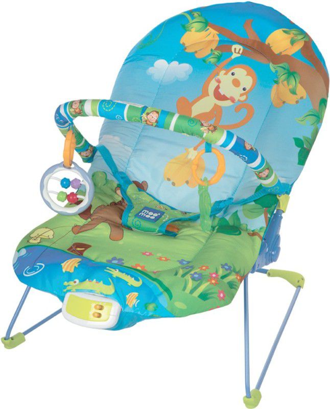 MeeMee Vibrating & Soothing Baby Bouncer (Light Green) Bouncer  (Green)