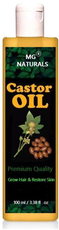 MG Naturals Pure Cold Pressed Castor Oil for Hair & Skin Oil 100 ml Hair Oil  (100 ml)