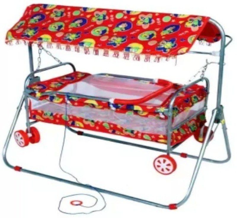 Style Palna Jhula Swing Buggie Tralley for Baby New Born Cradle Bassinet Bassinet  (Multicolor)
