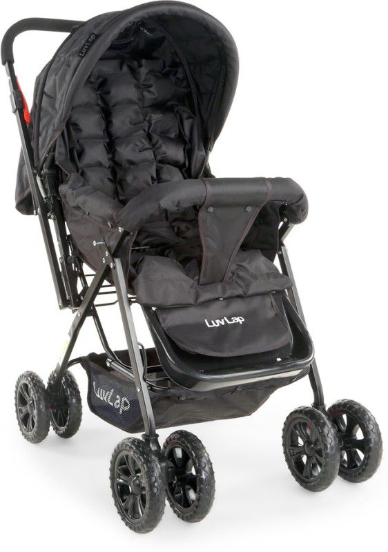 LuvLap Blossom Baby Stroller (Black) Stroller  (3, Black)