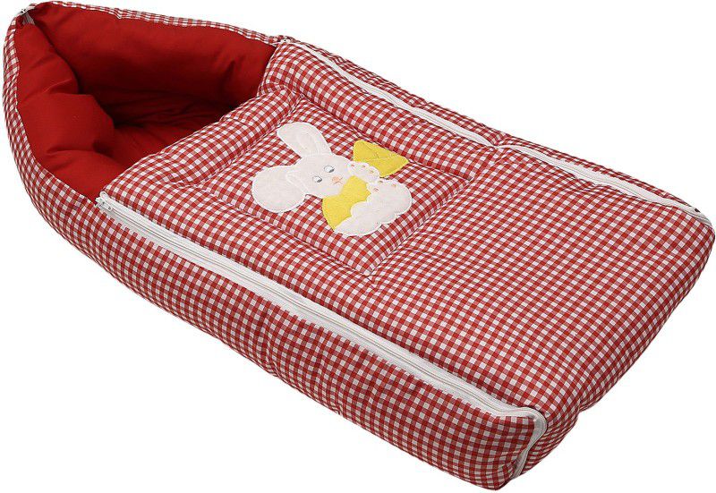 Littly Bedding Set Cum Sleeping Bag Sleeping Bag  (Red)