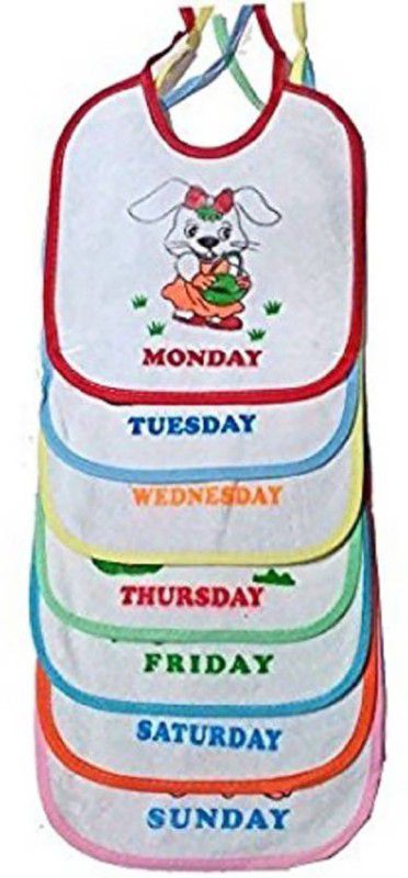 FIRST TREND 7 day bib pack based on the theme of weekdays  (White)