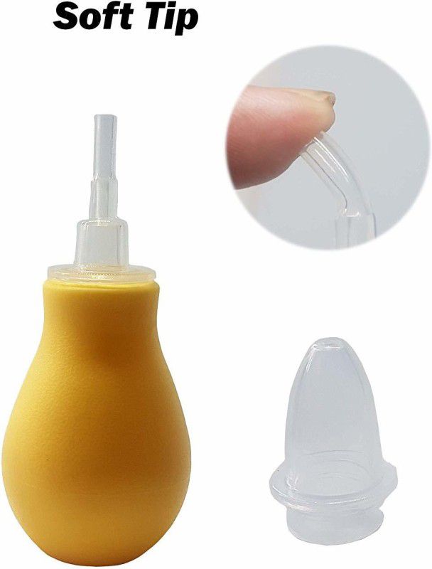 Enjoy Life Nasal Aspirator Vacuum Sucker Soft Tip Cleaner Nose Mucus Cleaner Snot Sucker Pump Manual Nasal Aspirator  (Beige)