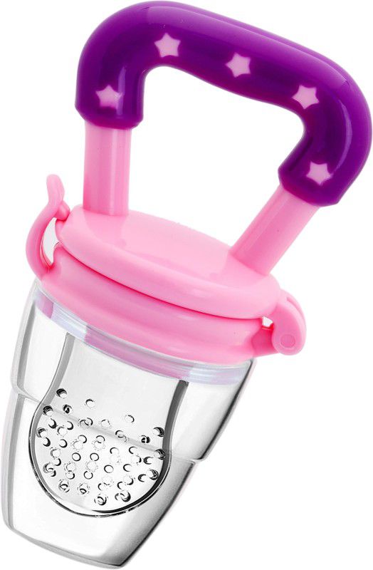 mastela Fruit/Food Feeder/Pacifier/Nibbler with Silicon Mesh in Box Packing (Pink, Pack of 1) Teether and Feeder  (Pink)