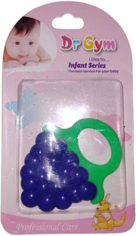 FastFocus Fast Focus Baby Teething Toys Fruit Shape teether for Newborn Infant Babies Soother  (Black)