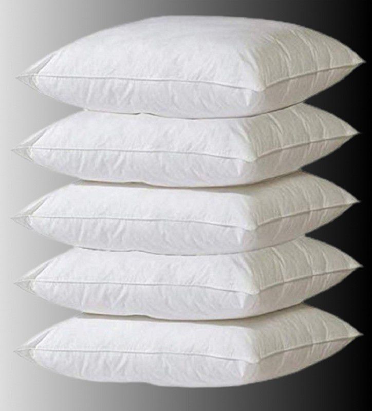Golden Microfibre Solid Baby Pillow Pack of 5  (White)