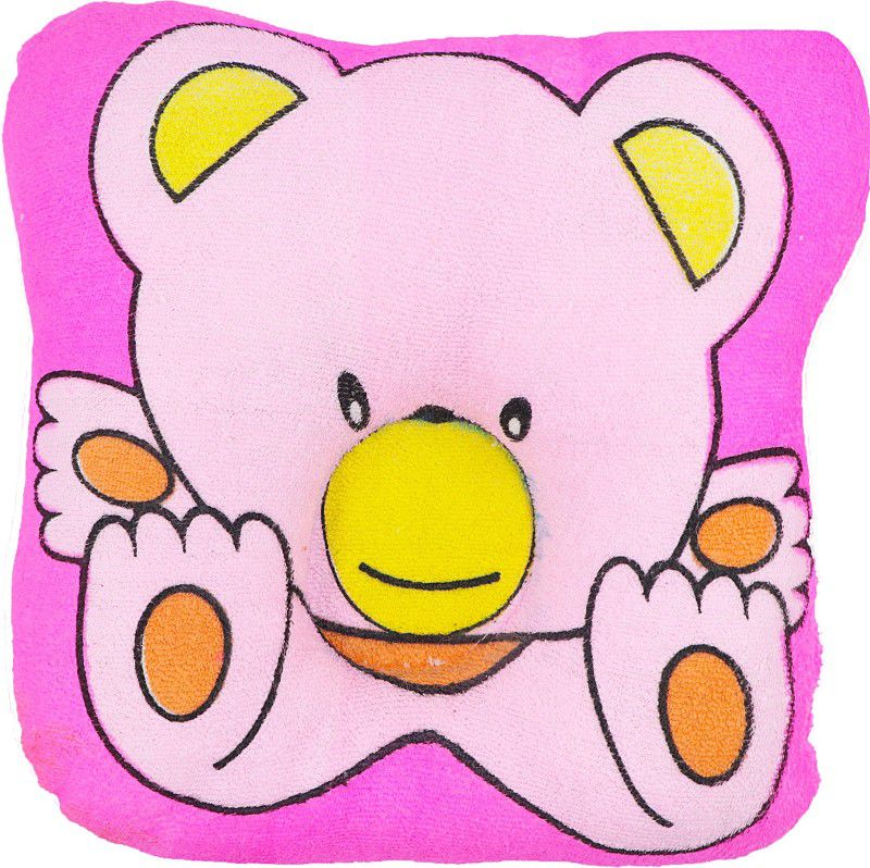 Fancy Walas Microfibre Animals Baby Pillow Pack of 1  (Pink)